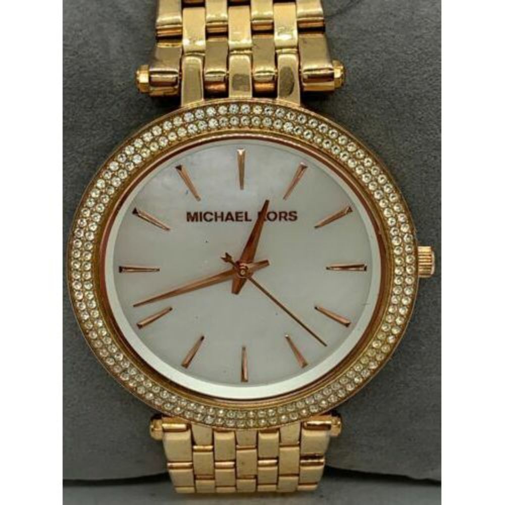 Michael Kors MK3321 Women's Watch Stainless Steel Analog 39mm Two Tone Band D738